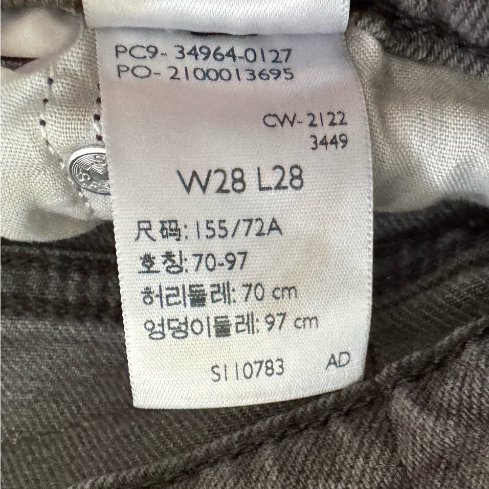 EUC Levi’s Grey Wedgie Straight Ankle Jeans with Stretch - Women’s Size 28 - Picture 4 of 11